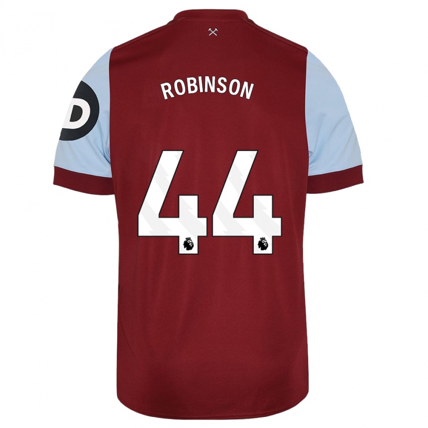 Kinder Junior Robinson #44 Kastanienbraun Heimtrikot Trikot 2023/24 T-Shirt