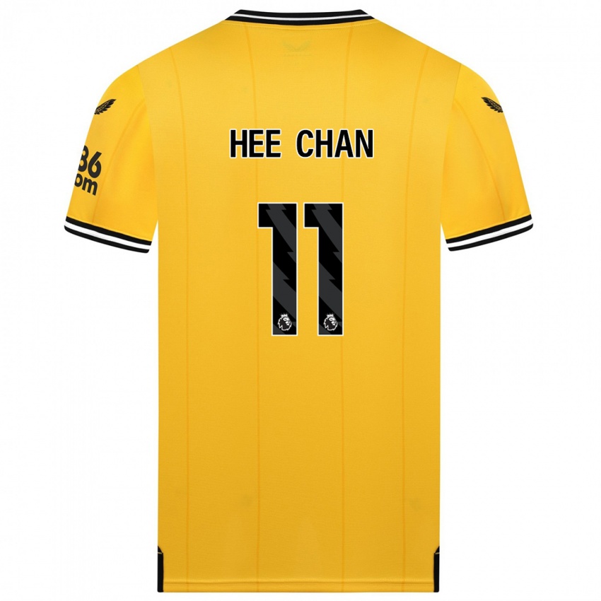 Kinder Hee-Chan Hwang #11 Gelb Heimtrikot Trikot 2023/24 T-Shirt