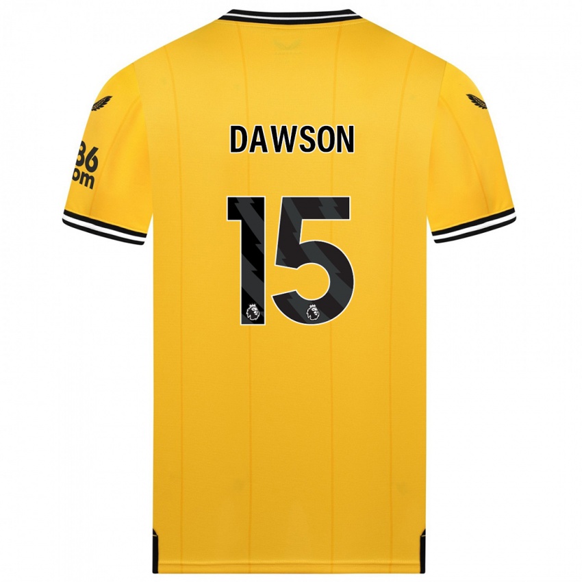 Kinder Craig Dawson #15 Gelb Heimtrikot Trikot 2023/24 T-Shirt