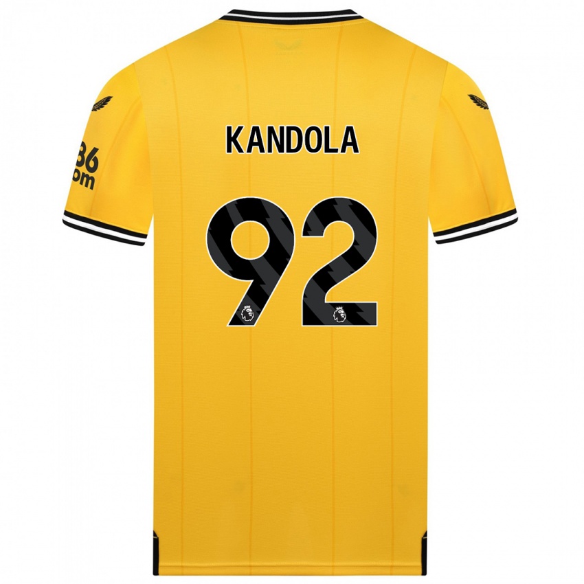 Kinder Kam Kandola #92 Gelb Heimtrikot Trikot 2023/24 T-Shirt