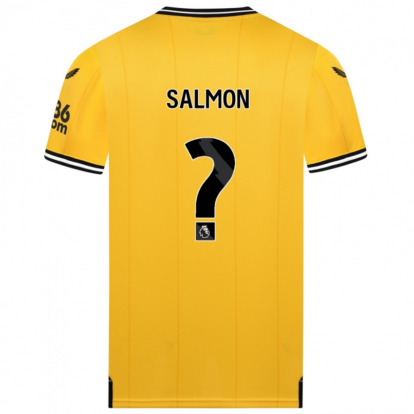 Kinder Fabian Salmon #0 Gelb Heimtrikot Trikot 2023/24 T-Shirt