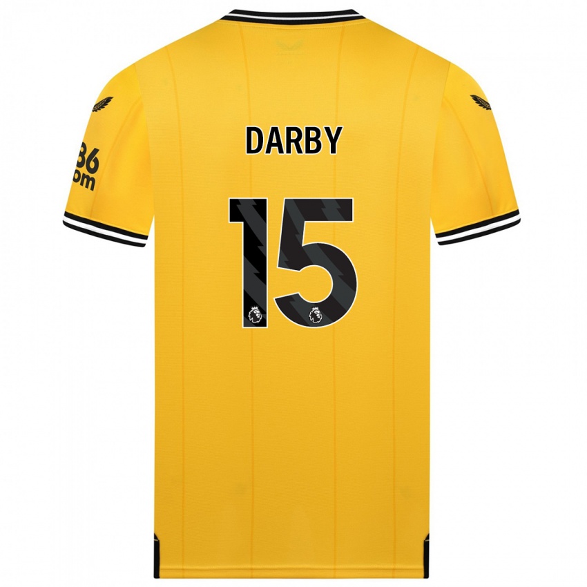 Kinder Kelly Darby #15 Gelb Heimtrikot Trikot 2023/24 T-Shirt