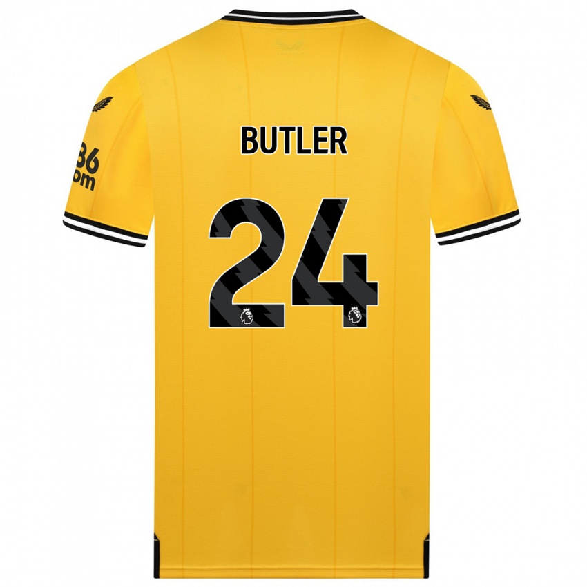 Kinder Elli Butler #24 Gelb Heimtrikot Trikot 2023/24 T-Shirt