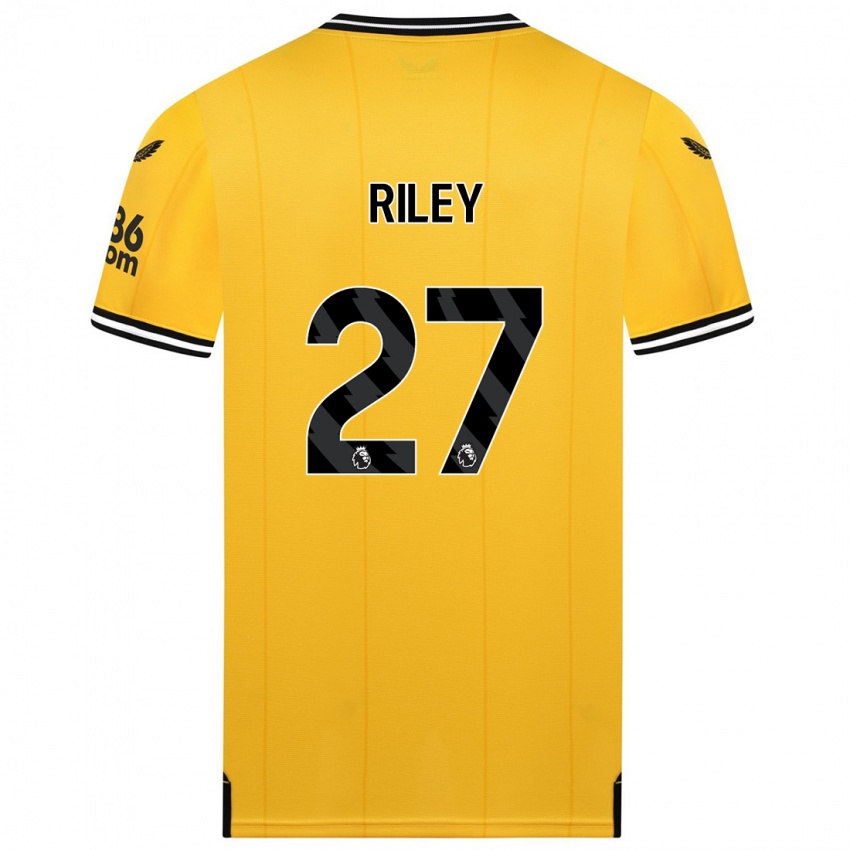 Kinder Lauren Riley #27 Gelb Heimtrikot Trikot 2023/24 T-Shirt