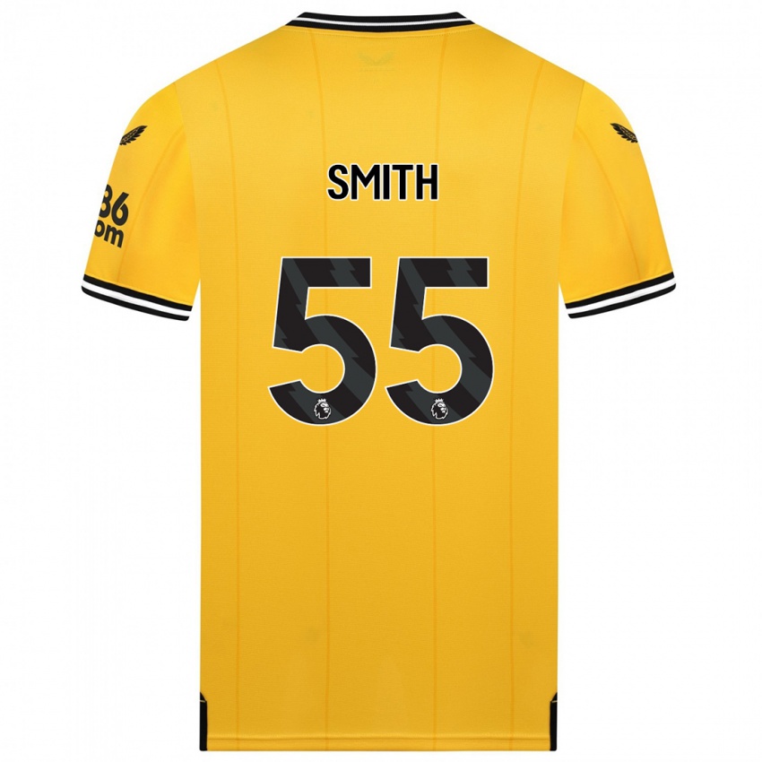 Kinder Jackson Smith #55 Gelb Heimtrikot Trikot 2023/24 T-Shirt