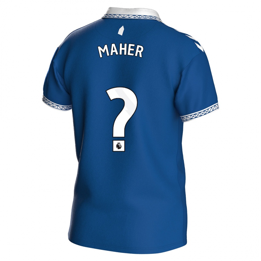 Kinder Daniel Maher #0 Königsblau Heimtrikot Trikot 2023/24 T-Shirt