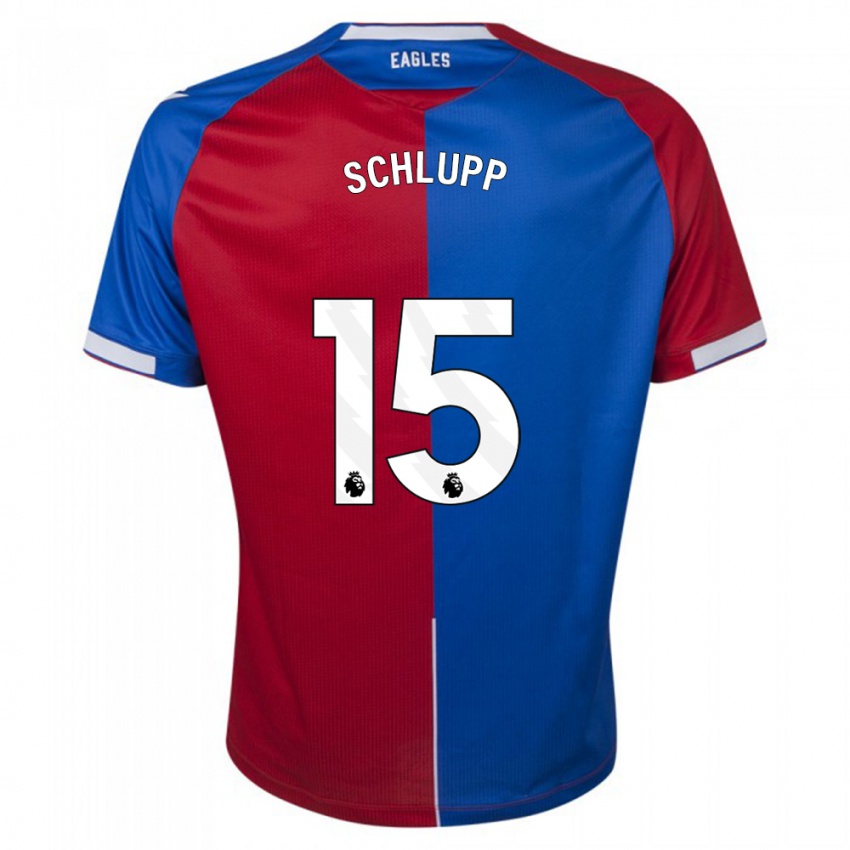 Kinder Jeffrey Schlupp #15 Rot Blau Heimtrikot Trikot 2023/24 T-Shirt