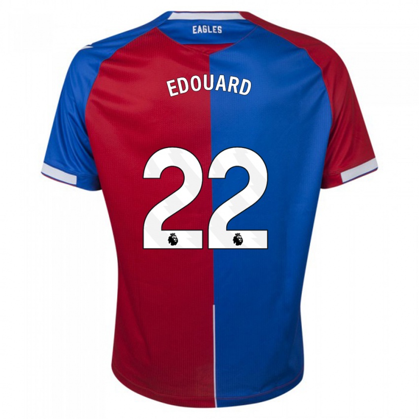 Kinder Odsonne Edouard #22 Rot Blau Heimtrikot Trikot 2023/24 T-Shirt