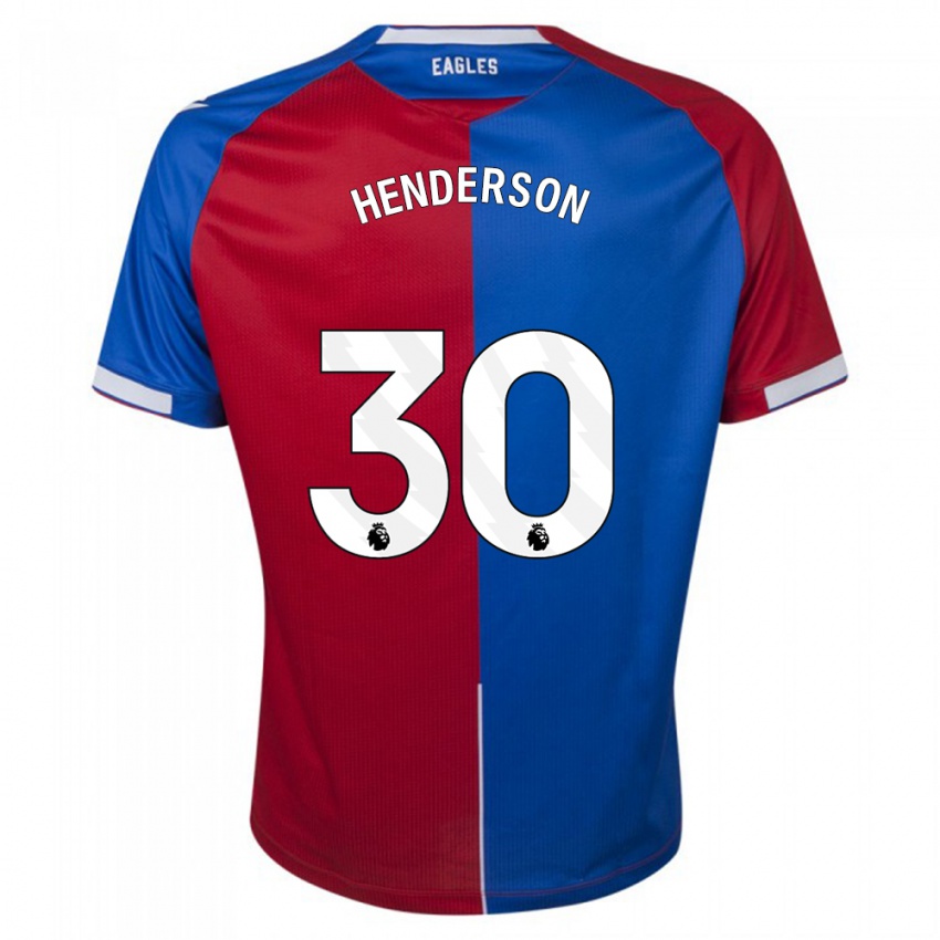 Kinder Dean Henderson #30 Rot Blau Heimtrikot Trikot 2023/24 T-Shirt