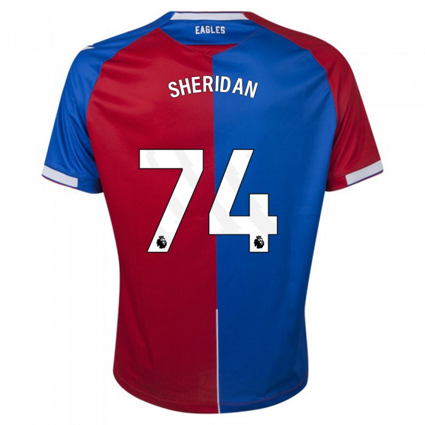 Kinder Joe Sheridan #74 Rot Blau Heimtrikot Trikot 2023/24 T-Shirt