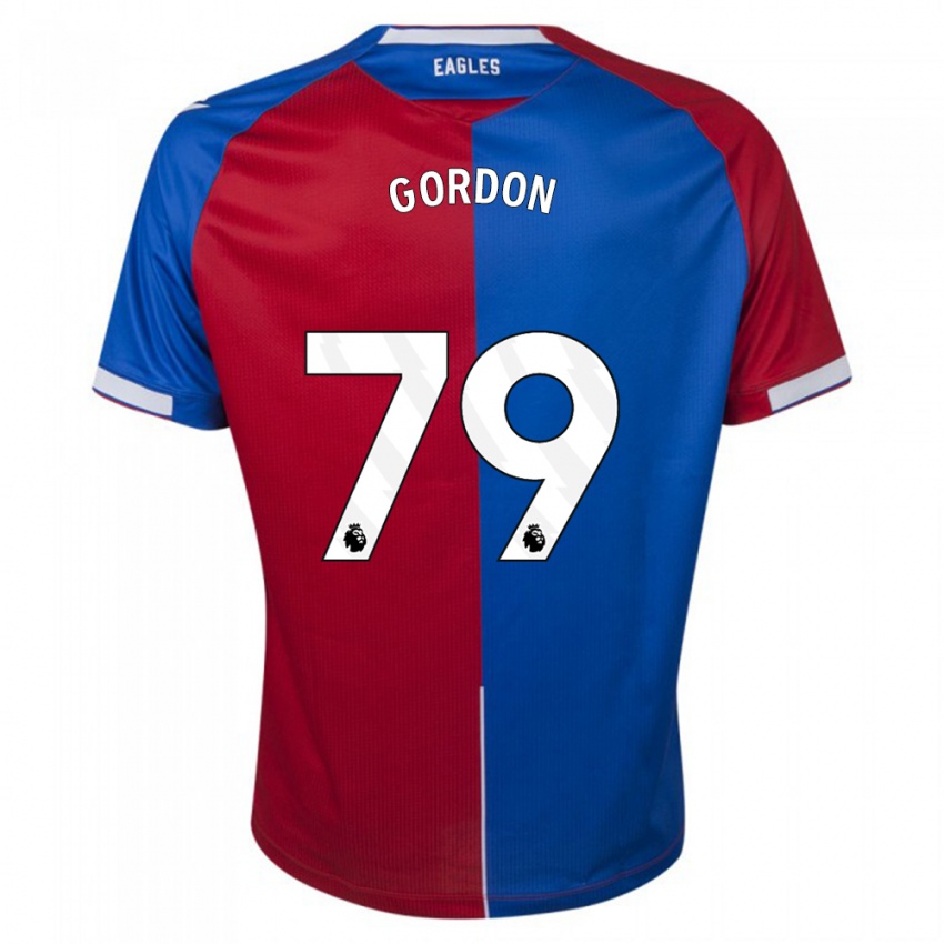 Kinder John-Kymani Gordon #79 Rot Blau Heimtrikot Trikot 2023/24 T-Shirt