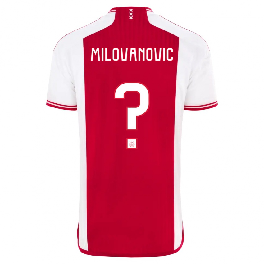 Kinder Mateja Milovanovic #0 Rot-Weiss Heimtrikot Trikot 2023/24 T-Shirt