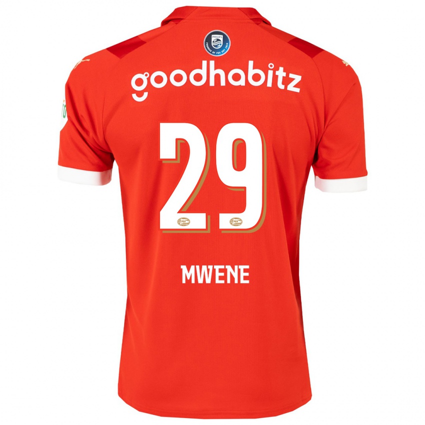 Kinder Phillipp Mwene #29 Rot Heimtrikot Trikot 2023/24 T-Shirt