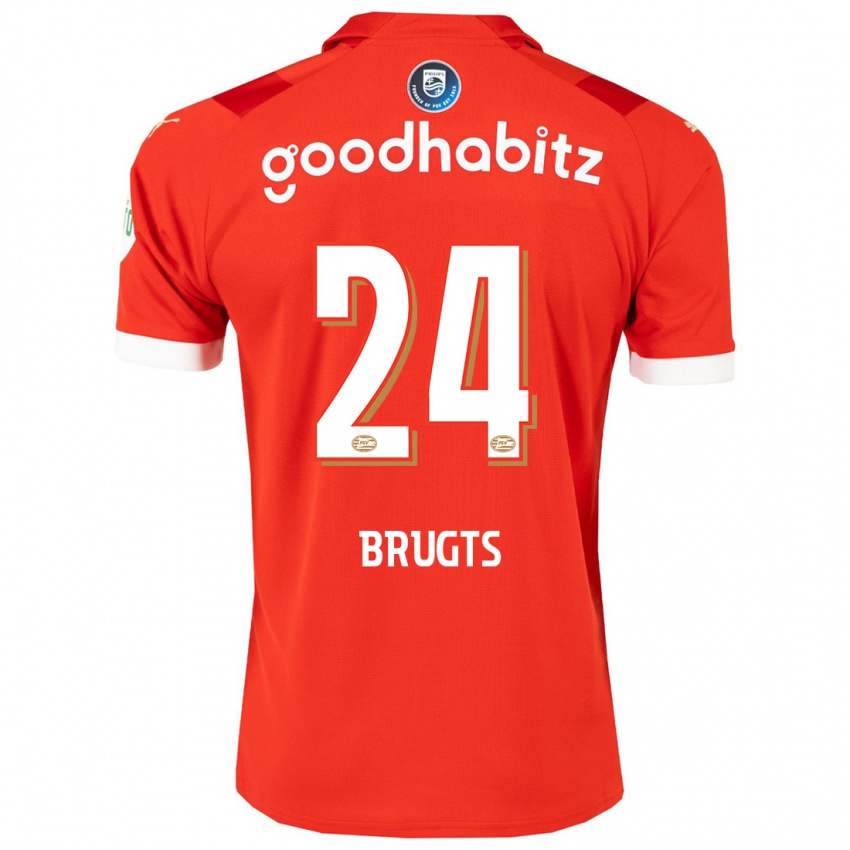 Kinder Esmee Brugts #24 Rot Heimtrikot Trikot 2023/24 T-Shirt