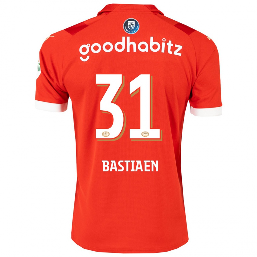 Kinder Femke Bastiaen #31 Rot Heimtrikot Trikot 2023/24 T-Shirt