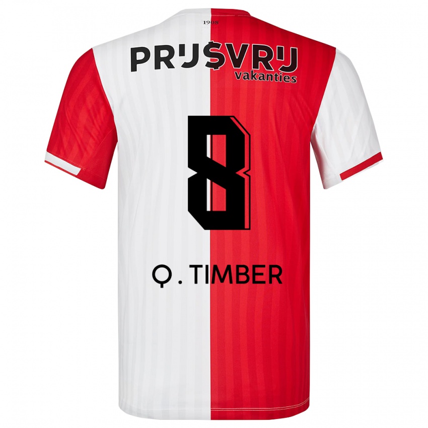 Kinder Quinten Timber #8 Rot-Weiss Heimtrikot Trikot 2023/24 T-Shirt