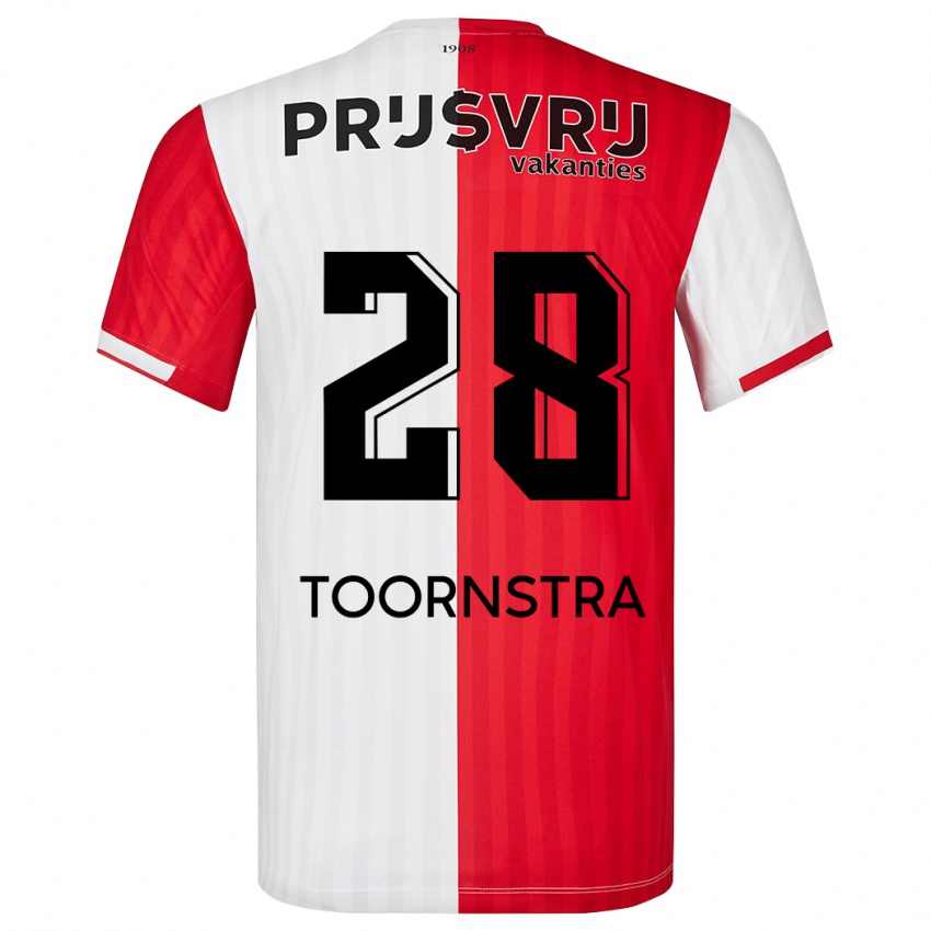 Kinder Jens Toornstra #28 Rot-Weiss Heimtrikot Trikot 2023/24 T-Shirt