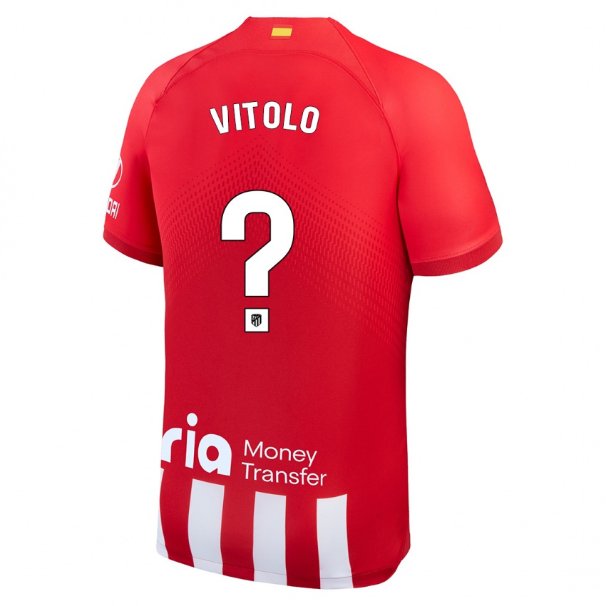 Kinder Vitolo #0 Rot-Weiss Heimtrikot Trikot 2023/24 T-Shirt