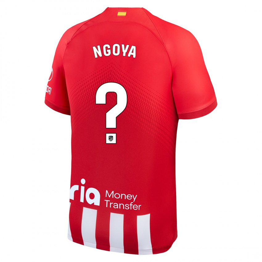 Kinder Joël Ngoya #0 Rot-Weiss Heimtrikot Trikot 2023/24 T-Shirt