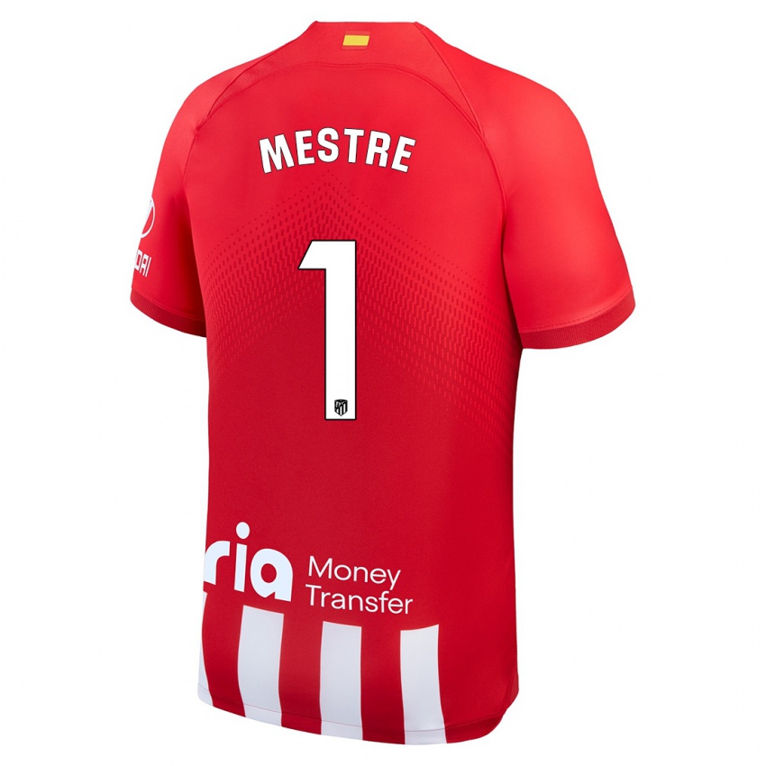 Kinder Sergio Mestre #1 Rot-Weiss Heimtrikot Trikot 2023/24 T-Shirt