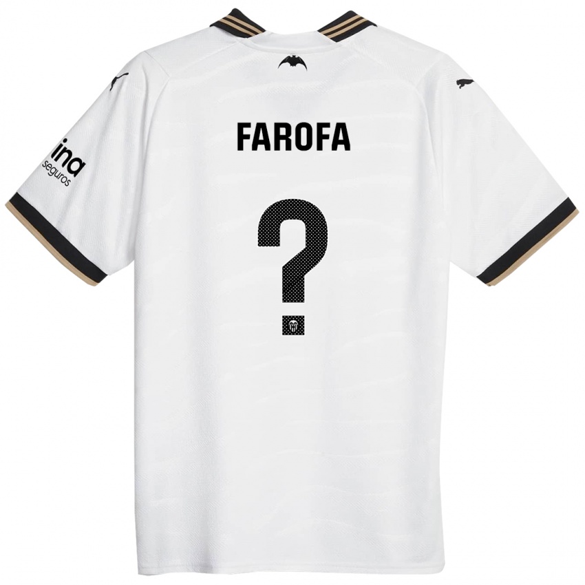 Kinder Rodrigo Farofa #0 Weiß Heimtrikot Trikot 2023/24 T-Shirt