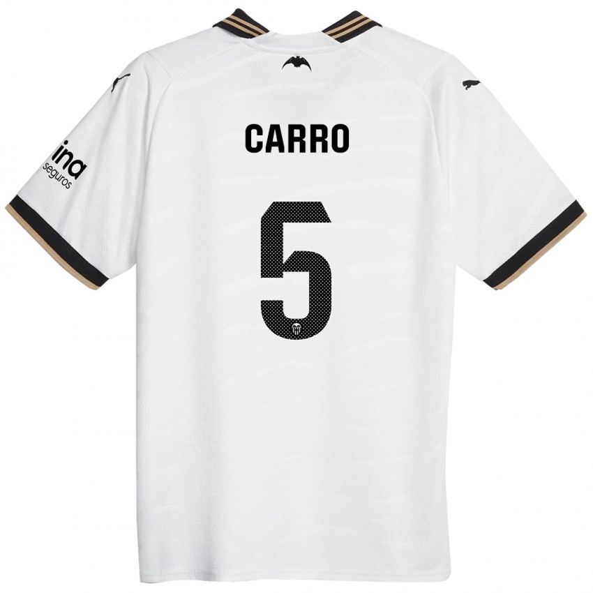 Kinder Marta Carro #5 Weiß Heimtrikot Trikot 2023/24 T-Shirt