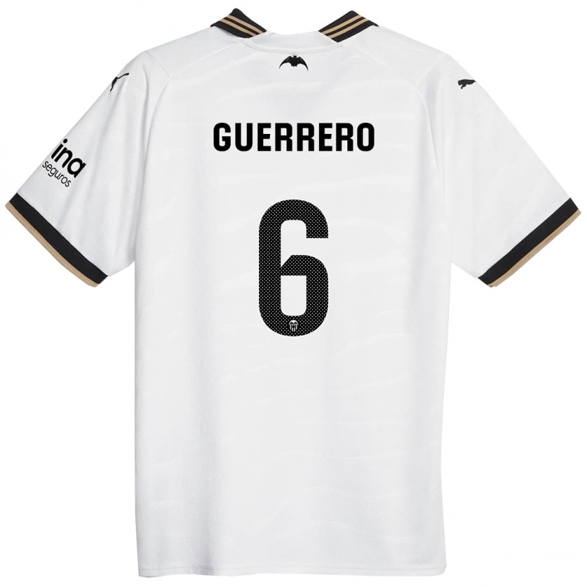 Kinder Paula Guerrero #6 Weiß Heimtrikot Trikot 2023/24 T-Shirt