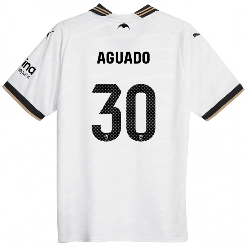 Kinder Julia Aguado #30 Weiß Heimtrikot Trikot 2023/24 T-Shirt