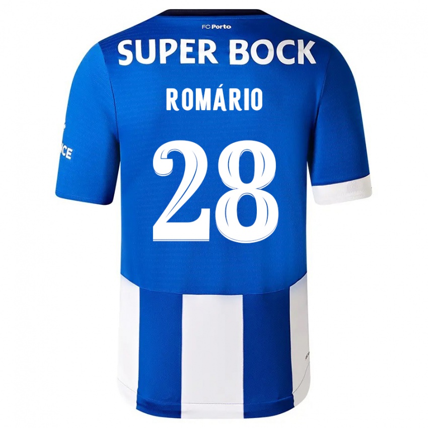 Kinder Romario Baro #28 Blau Weiss Heimtrikot Trikot 2023/24 T-Shirt