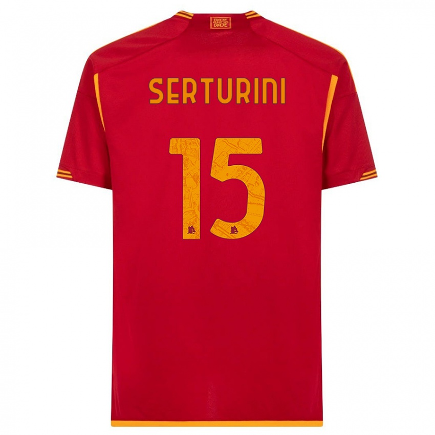 Kinder Annamaria Serturini #15 Rot Heimtrikot Trikot 2023/24 T-Shirt