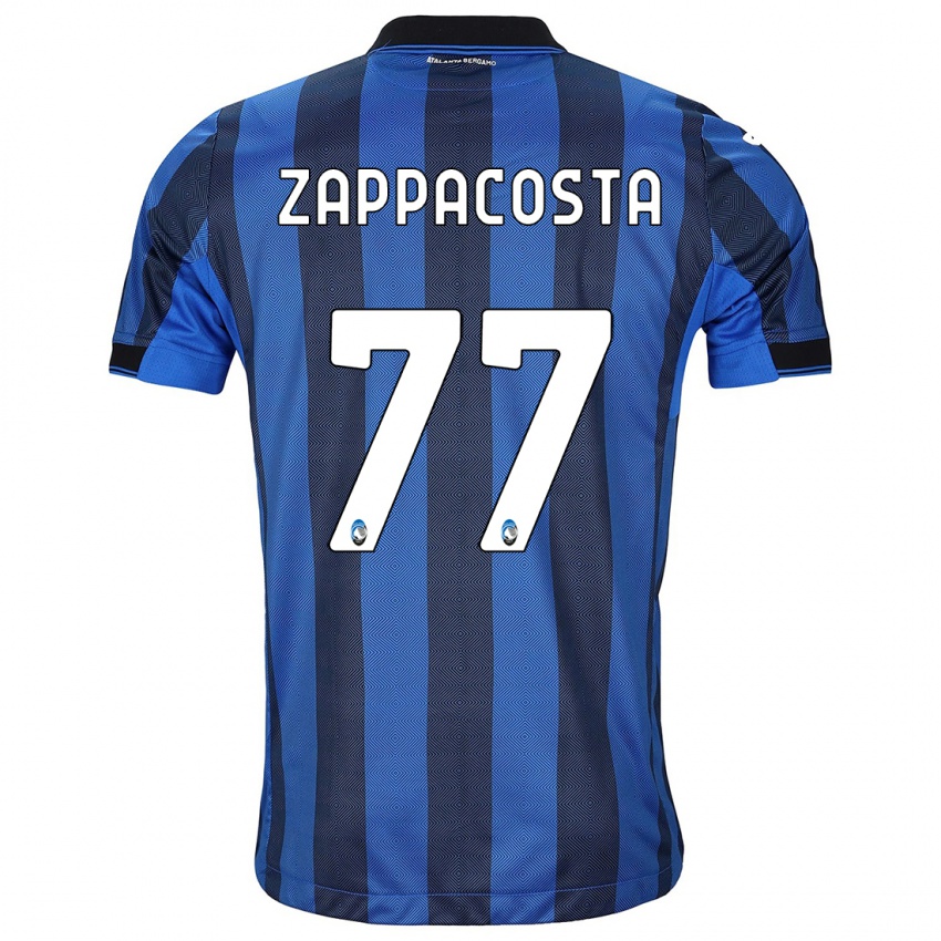 Kinder Davide Zappacosta #77 Schwarz Blau Heimtrikot Trikot 2023/24 T-Shirt