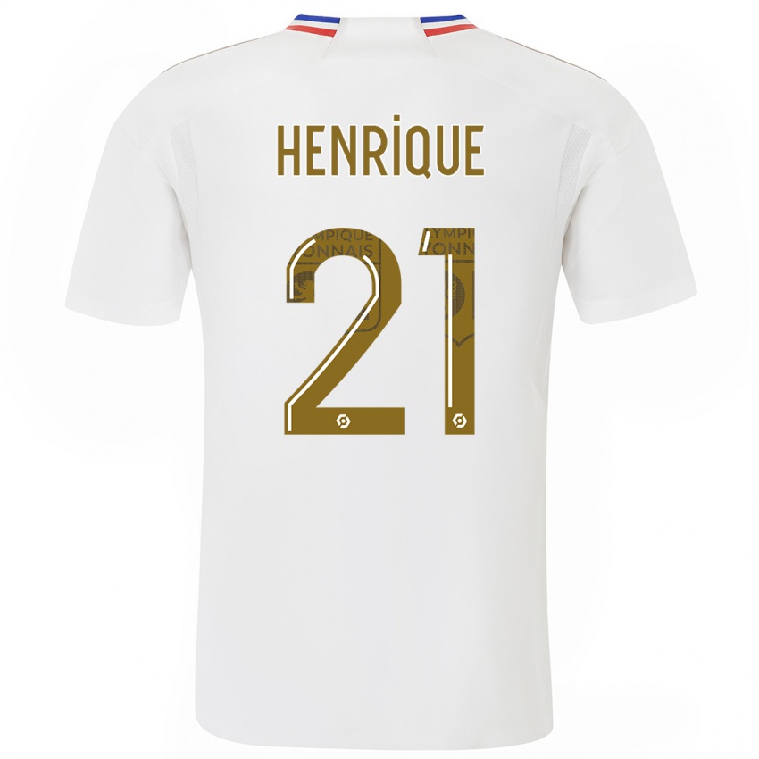 Kinder Henrique #21 Weiß Heimtrikot Trikot 2023/24 T-Shirt