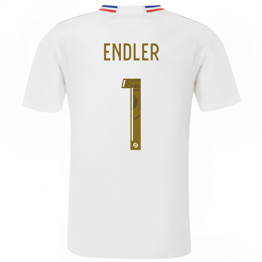 Kinder Christiane Endler #1 Weiß Heimtrikot Trikot 2023/24 T-Shirt