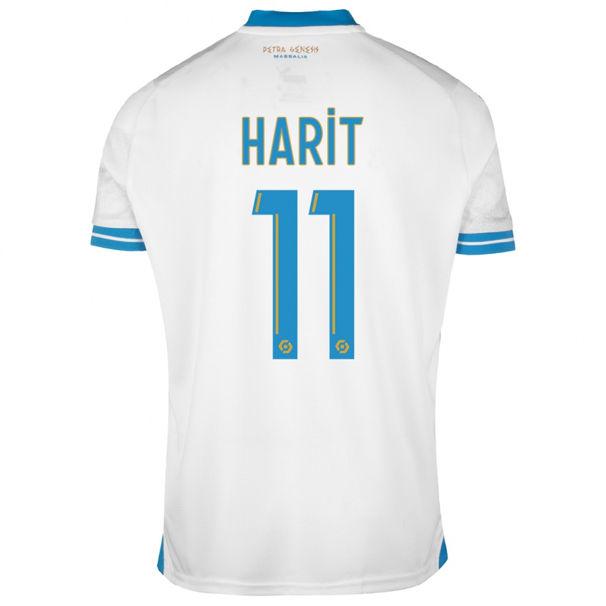 Kinder Amine Harit #11 Weiß Heimtrikot Trikot 2023/24 T-Shirt