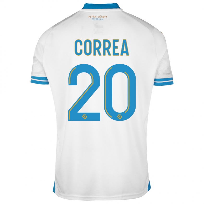 Kinder Joaquin Correa #20 Weiß Heimtrikot Trikot 2023/24 T-Shirt