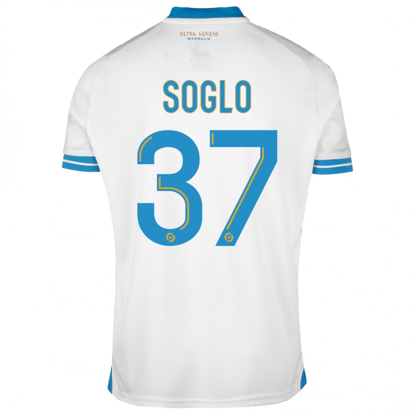 Kinder Emran Soglo #37 Weiß Heimtrikot Trikot 2023/24 T-Shirt