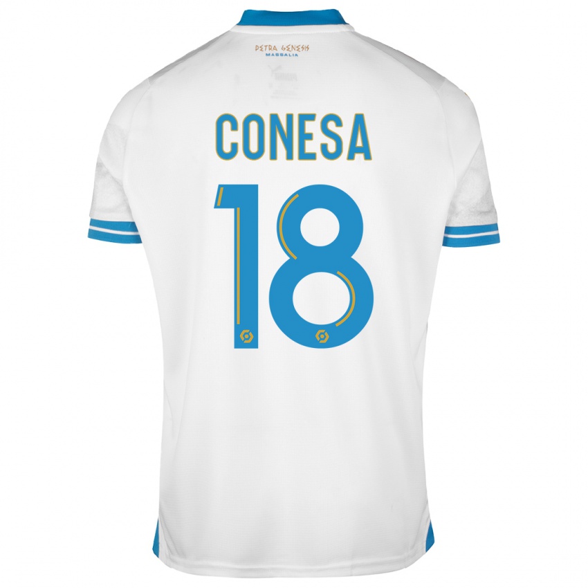 Kinder Anna Conesa #18 Weiß Heimtrikot Trikot 2023/24 T-Shirt