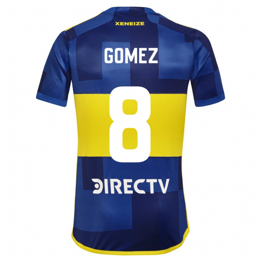 Kinder Camila Gomez Ares #8 Dunkelblau Gelb Heimtrikot Trikot 2023/24 T-Shirt
