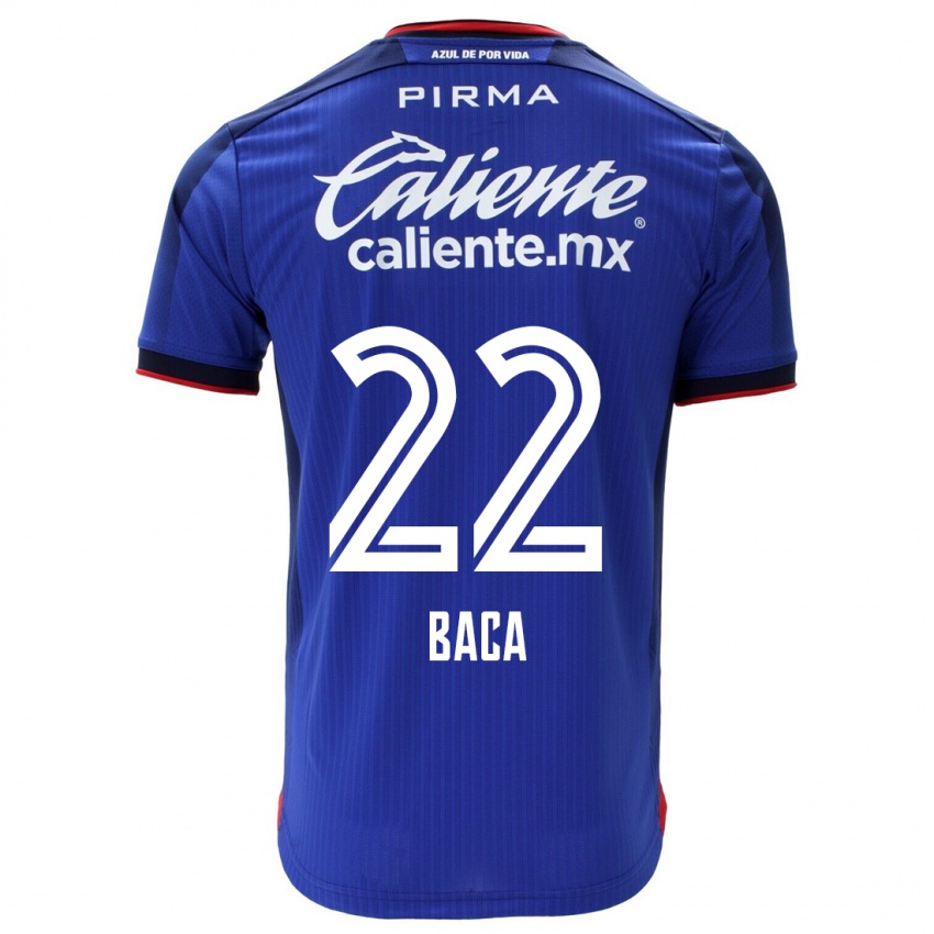 Kinder Rafael Baca #22 Blau Heimtrikot Trikot 2023/24 T-Shirt