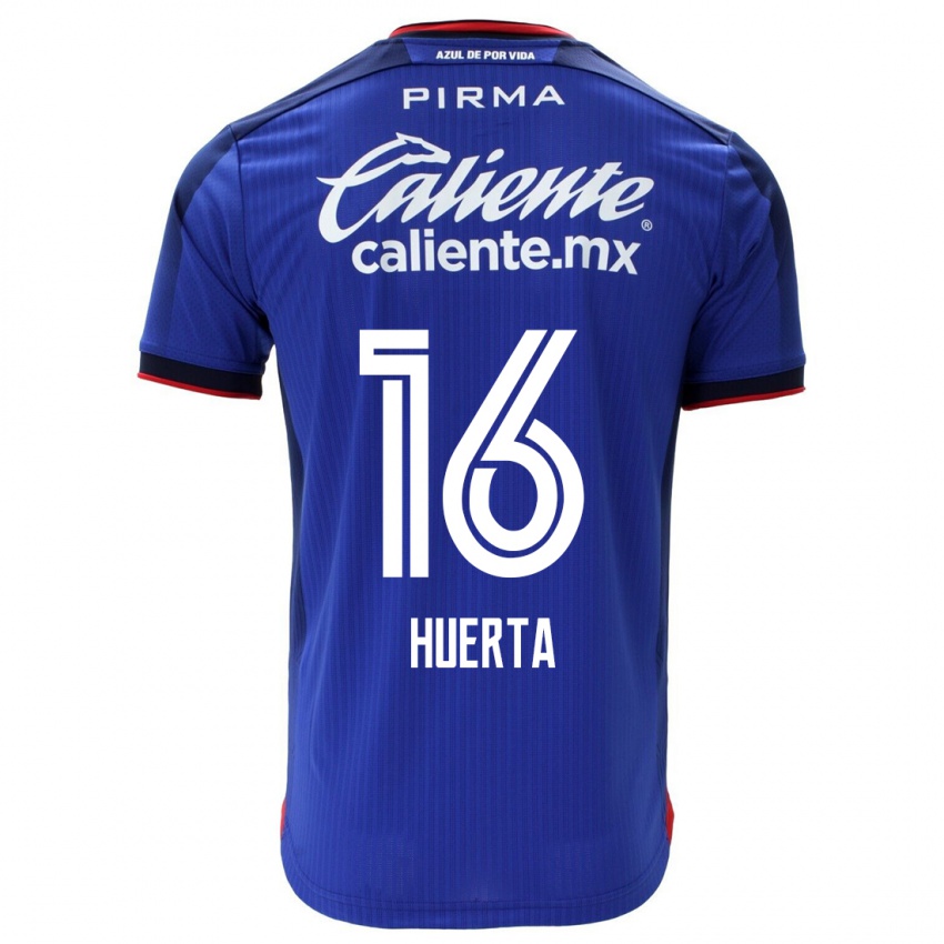 Kinder Ana Gabriela Huerta #16 Blau Heimtrikot Trikot 2023/24 T-Shirt