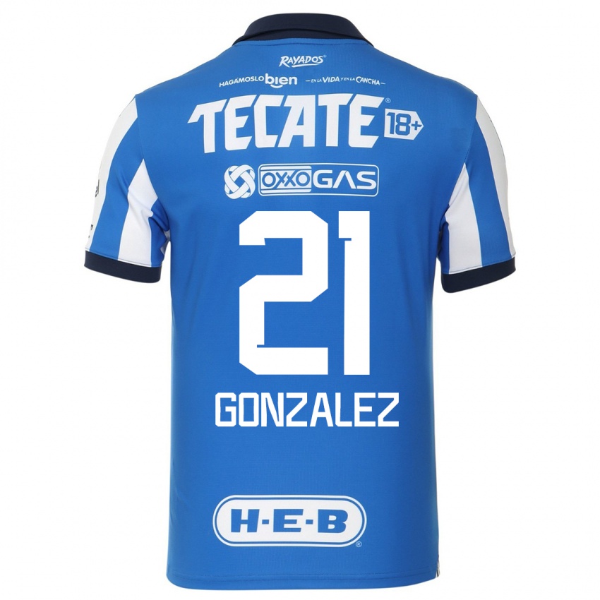 Kinder Alfonso Gonzalez #21 Blau Weiss Heimtrikot Trikot 2023/24 T-Shirt