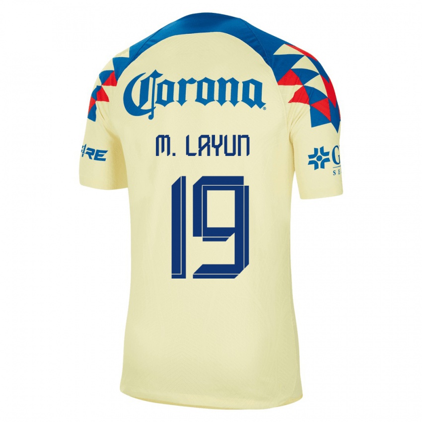 Kinder Miguel Layun #19 Gelb Heimtrikot Trikot 2023/24 T-Shirt