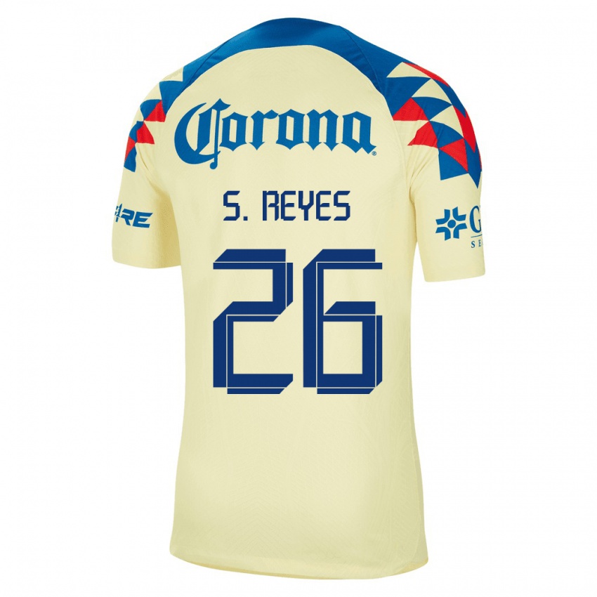 Kinder Salvador Reyes #26 Gelb Heimtrikot Trikot 2023/24 T-Shirt