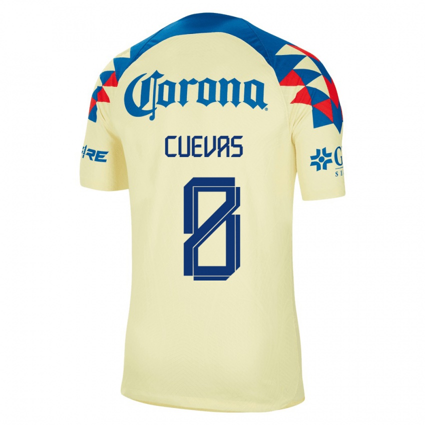 Kinder Casandra Cuevas #8 Gelb Heimtrikot Trikot 2023/24 T-Shirt