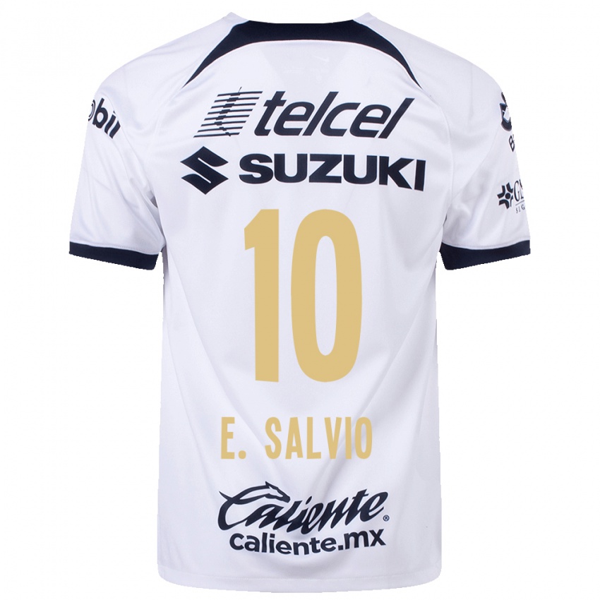 Kinder Eduardo Salvio #10 Weiß Heimtrikot Trikot 2023/24 T-Shirt
