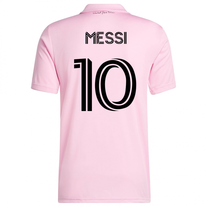 Kinder Lionel Messi #10 Rosa Heimtrikot Trikot 2023/24 T-Shirt