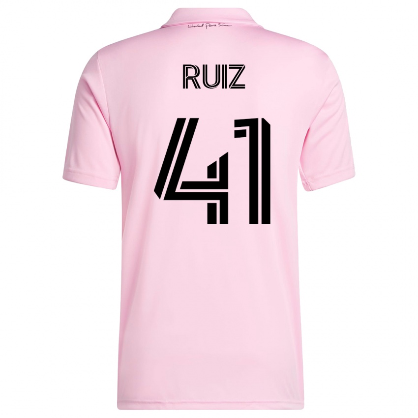 Kinder David Ruíz #41 Rosa Heimtrikot Trikot 2023/24 T-Shirt