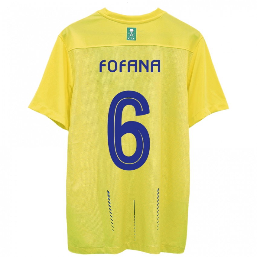 Kinder Seko Fofana #6 Gelb Heimtrikot Trikot 2023/24 T-Shirt