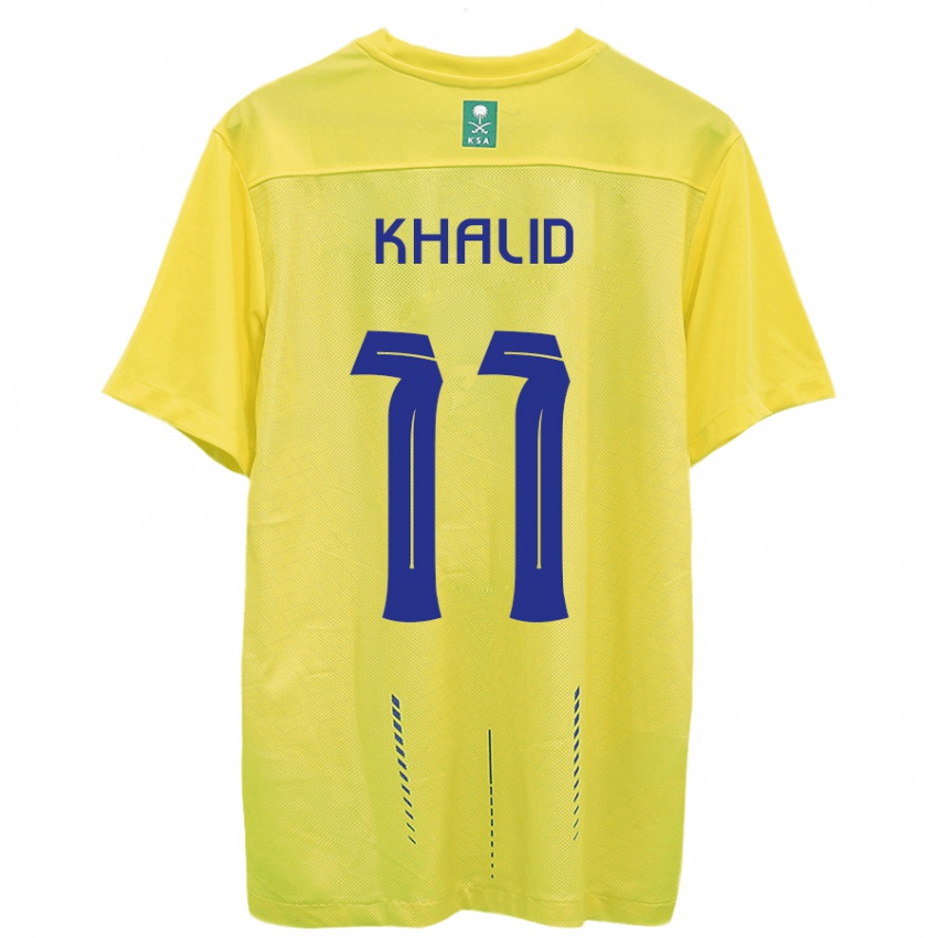 Kinder Khalid Al-Ghannam #11 Gelb Heimtrikot Trikot 2023/24 T-Shirt