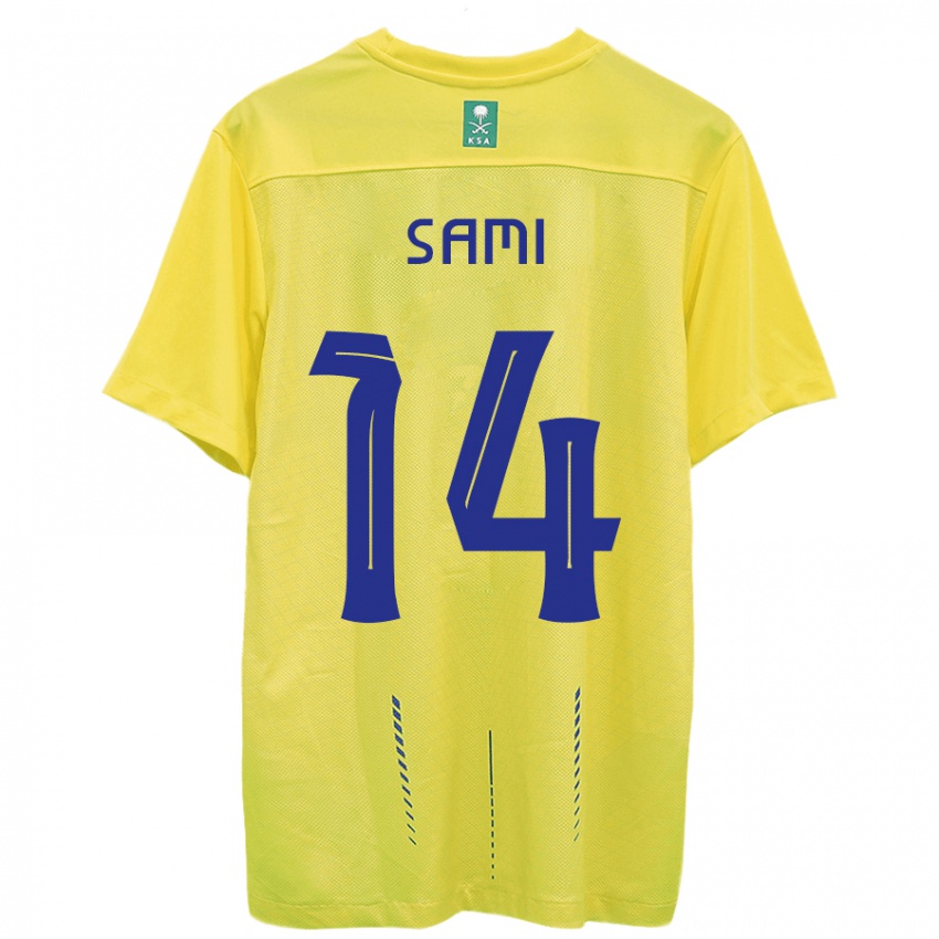 Kinder Sami Al-Najei #14 Gelb Heimtrikot Trikot 2023/24 T-Shirt